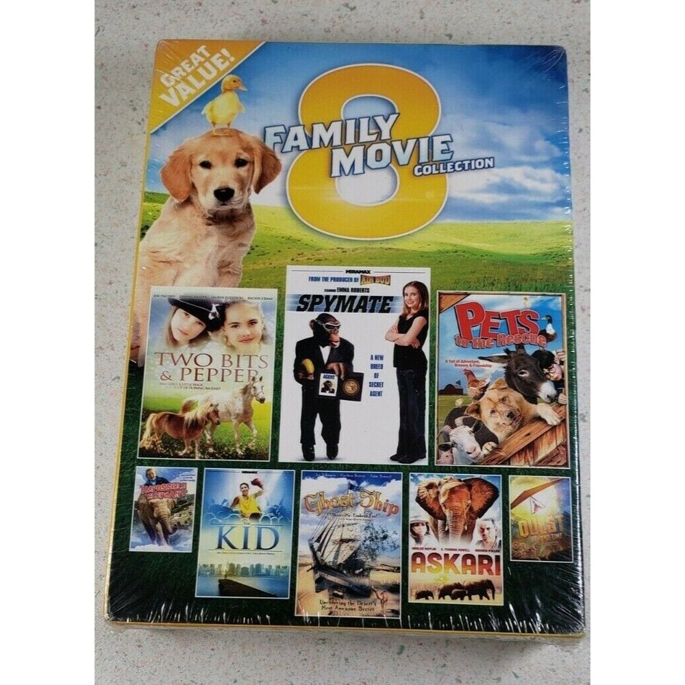 FAMILY 8 MOVIE COLLECTION (DVD, 2013, 2-Disc Set) BRAND NEW Sealed